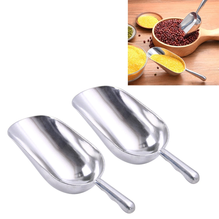 2 PCS Stainless Steel Multifunctional Shovel Aluminum Alloy Ice Shovel Food Tea Shovel Tea Spoon, Size:XL