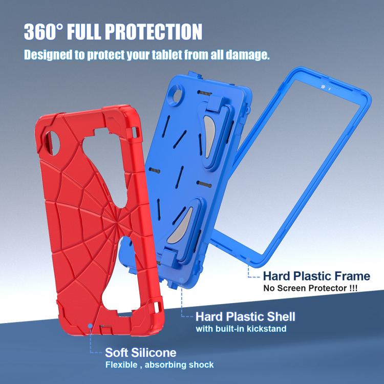 For Samsung Galaxy Tab A11 Spider Silicone Hybrid PC Shockproof Tablet Case