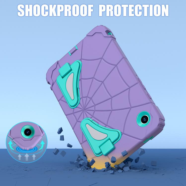 For Samsung Galaxy Tab A11 Spider Silicone Hybrid PC Shockproof Tablet Case