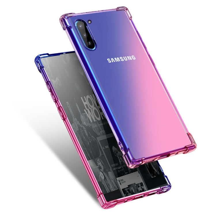 For Samsung Galaxy Note 10 Four-Corner Airbag Shockproof Gradient Color TPU Protective Case