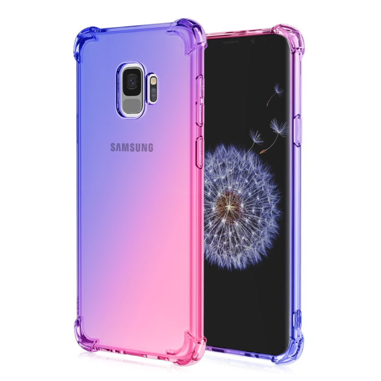 For Samsung Galaxy S9 Four-Corner Airbag Shockproof Gradient Color TPU Protective Case