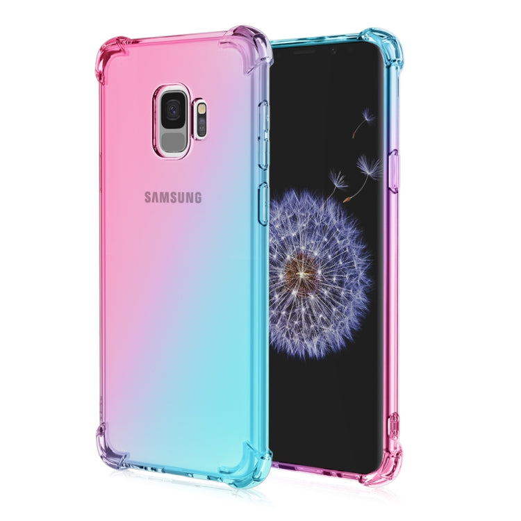 For Samsung Galaxy S9 Four-Corner Airbag Shockproof Gradient Color TPU Protective Case