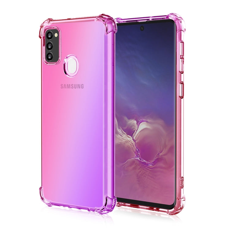 For Samsung Galaxy M21 & M30s Four-Corner Airbag Shockproof Gradient Color TPU Protective Case