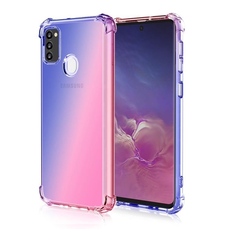 For Samsung Galaxy M21 & M30s Four-Corner Airbag Shockproof Gradient Color TPU Protective Case