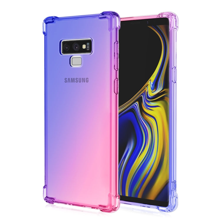 For Samsung Galaxy Note9 Four-Corner Airbag Shockproof Gradient Color TPU Protective Case