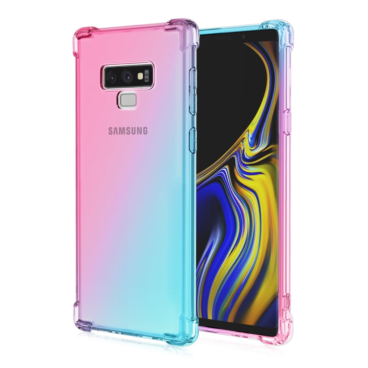 For Samsung Galaxy Note9 Four-Corner Airbag Shockproof Gradient Color TPU Protective Case