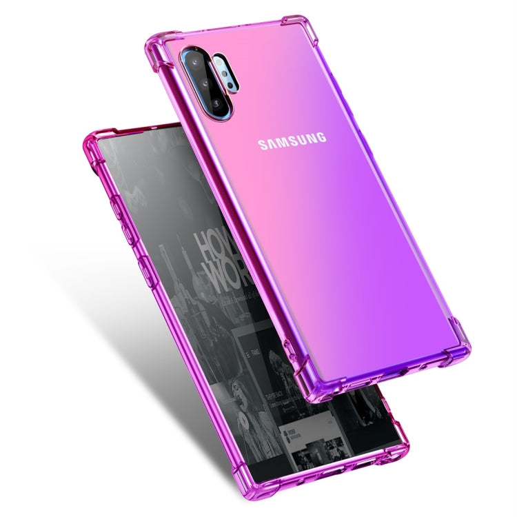 For Samsung Galaxy Note 10+ Four-Corner Airbag Shockproof Gradient Color TPU Protective Case
