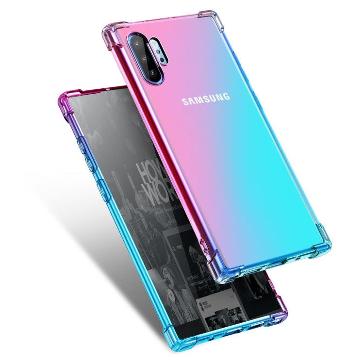 For Samsung Galaxy Note 10+ Four-Corner Airbag Shockproof Gradient Color TPU Protective Case