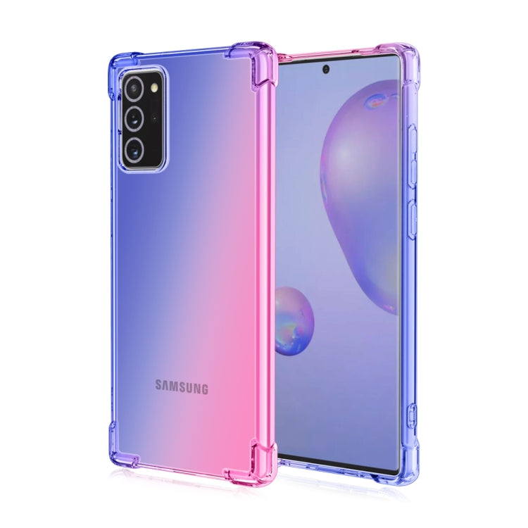 For Samsung Galaxy Note 20 Four-Corner Airbag Shockproof Gradient Color TPU Protective Case