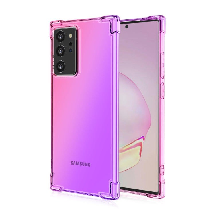 For Samsung Galaxy Note20 Ultra Four-Corner Airbag Shockproof Gradient Color TPU Protective Case