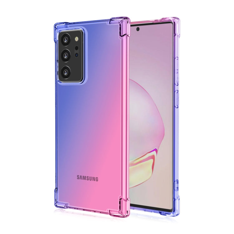 For Samsung Galaxy Note20 Ultra Four-Corner Airbag Shockproof Gradient Color TPU Protective Case