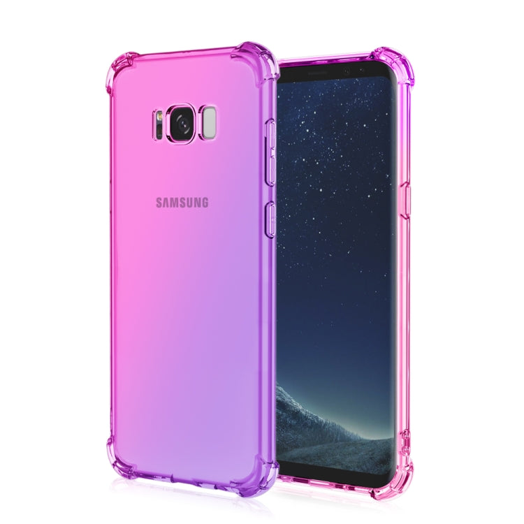 For Samsung Galaxy S8+ Four-Corner Airbag Shockproof Gradient Color TPU Protective Case