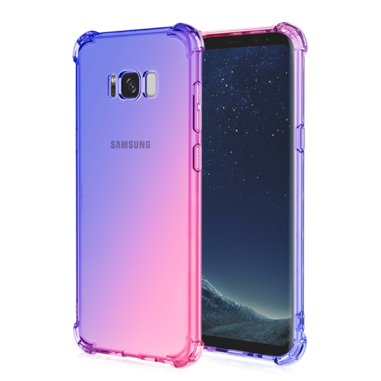 For Samsung Galaxy S8+ Four-Corner Airbag Shockproof Gradient Color TPU Protective Case