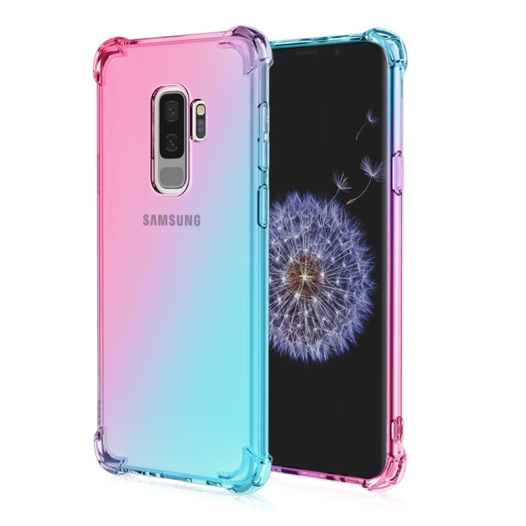 For Samsung Galaxy S9+ Four-Corner Airbag Shockproof Gradient Color TPU Protective Case
