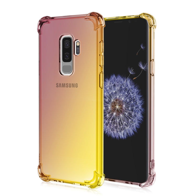 For Samsung Galaxy S9+ Four-Corner Airbag Shockproof Gradient Color TPU Protective Case