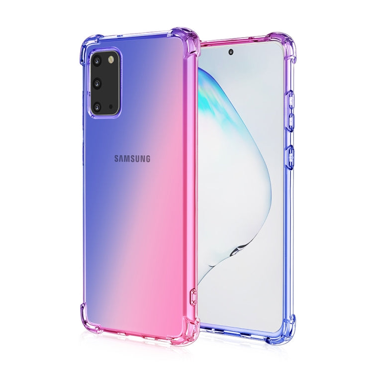For Samsung Galaxy S20 Four-Corner Airbag Shockproof Gradient Color TPU Protective Case