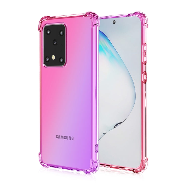 For Samsung Galaxy S20 Ultra Four-Corner Airbag Shockproof Gradient Color TPU Protective Case