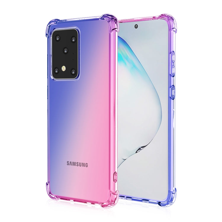 For Samsung Galaxy S20 Ultra Four-Corner Airbag Shockproof Gradient Color TPU Protective Case
