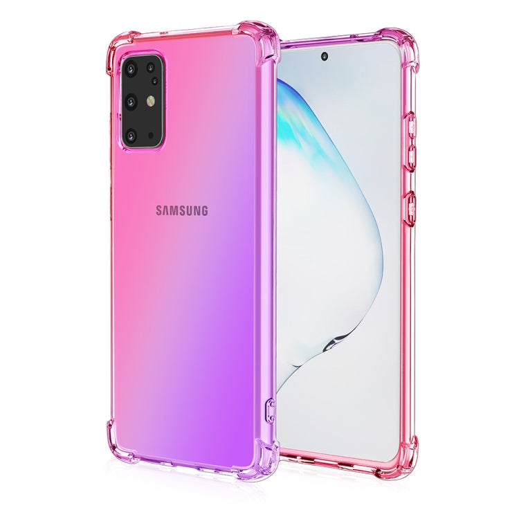 For Samsung Galaxy S20+ Four-Corner Airbag Shockproof Gradient Color TPU Protective Case