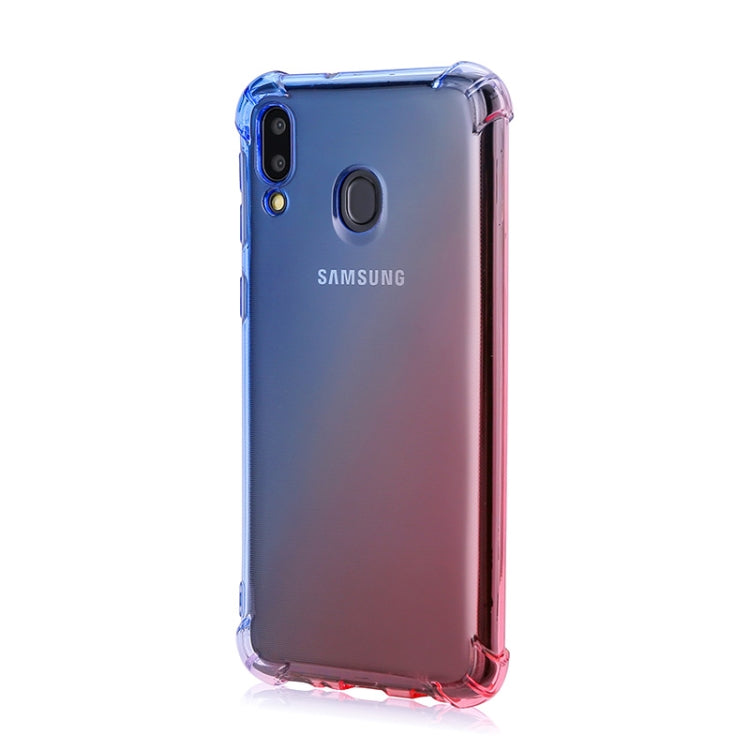 For Samsung Galaxy M20 Four-Corner Airbag Shockproof Gradient Color TPU Protective Case