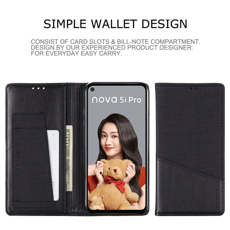 For Huawei Nova 5i Pro MUXMA MX109 Horizontal Flip Leather Case with Holder & Card Slot & Wallet