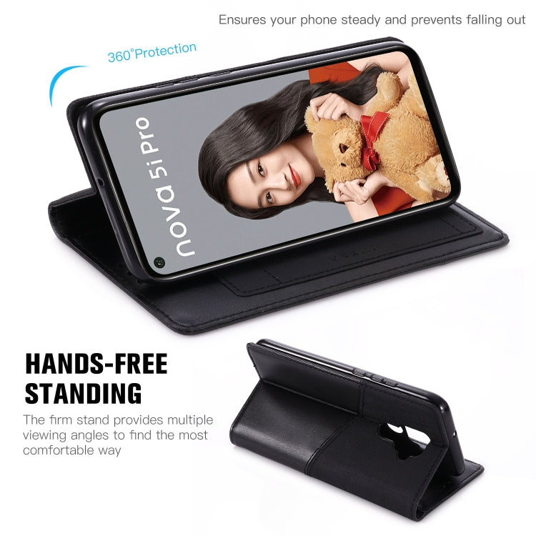 For Huawei Nova 5i Pro MUXMA MX109 Horizontal Flip Leather Case with Holder & Card Slot & Wallet