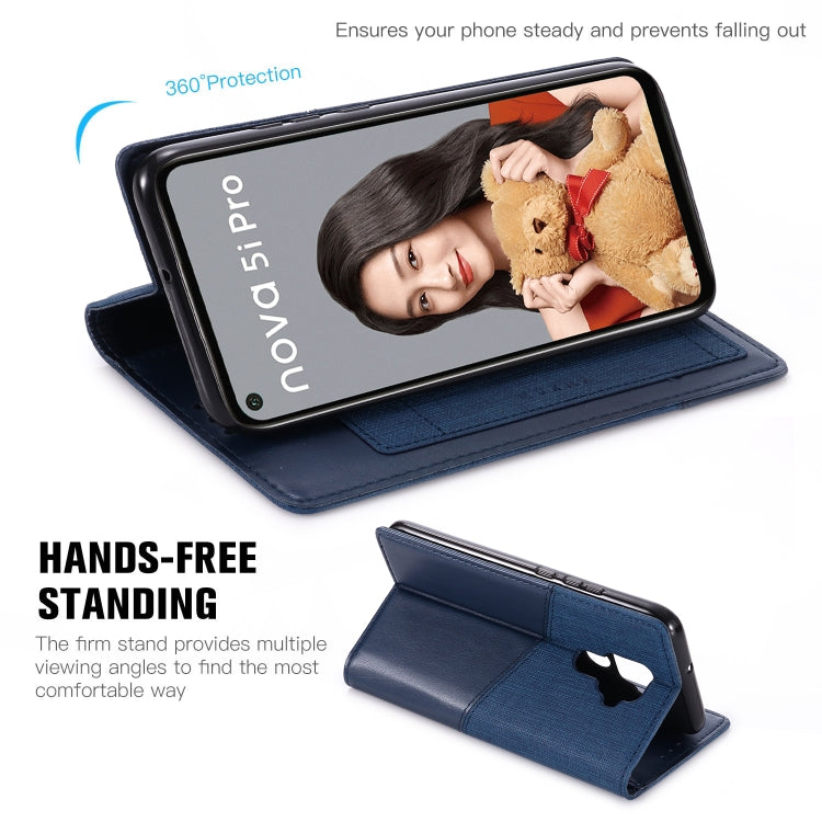 For Huawei Nova 5i Pro MUXMA MX109 Horizontal Flip Leather Case with Holder & Card Slot & Wallet