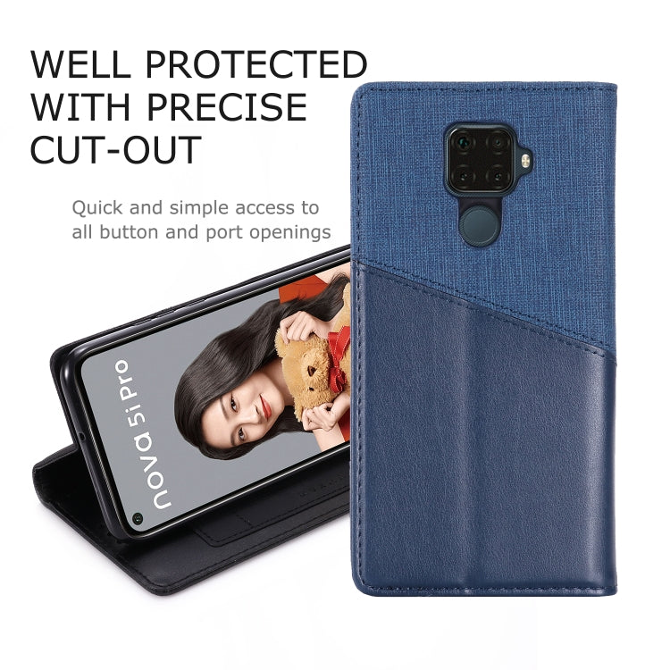 For Huawei Nova 5i Pro MUXMA MX109 Horizontal Flip Leather Case with Holder & Card Slot & Wallet