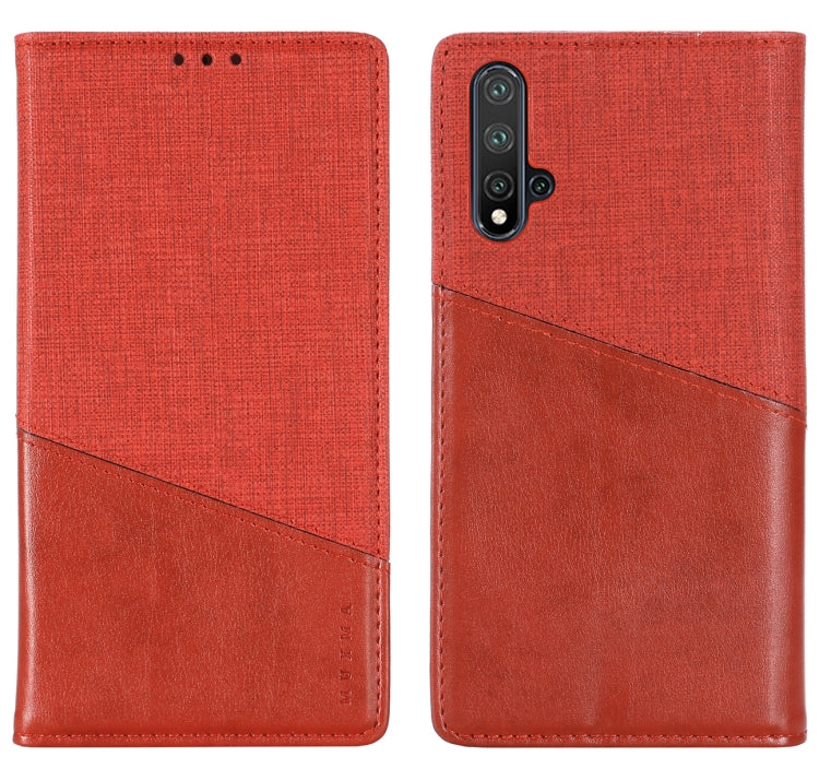 For Huawei Nova 5 Pro MUXMA MX109 Horizontal Flip Leather Case with Holder & Card Slot & Wallet