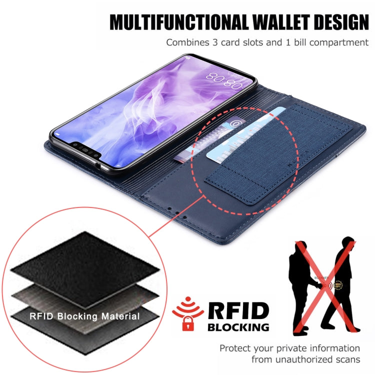 For Huawei Nova 3 MUXMA MX109 Horizontal Flip Leather Case with Holder & Card Slot & Wallet