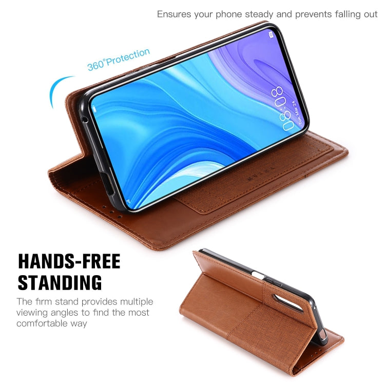 For Huawei P Smart Pro(2019) MUXMA MX109 Horizontal Flip Leather Case with Holder & Card Slot & Wallet