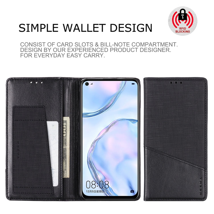 For Huawei Nova 6 SE MUXMA MX109 Horizontal Flip Leather Case with Holder & Card Slot & Wallet