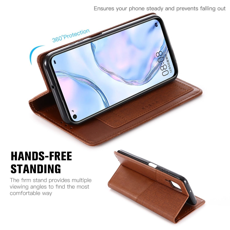 For Huawei Nova 6 SE MUXMA MX109 Horizontal Flip Leather Case with Holder & Card Slot & Wallet