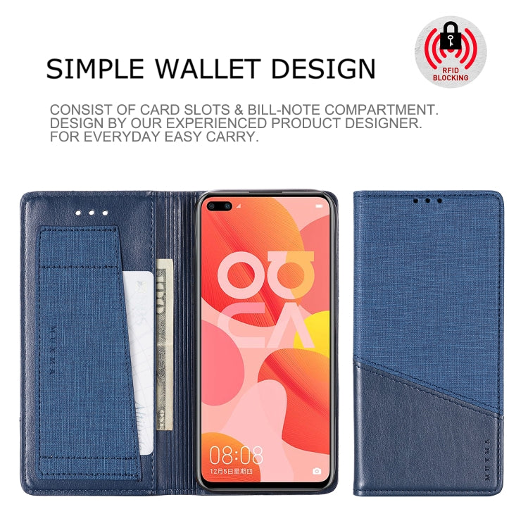 For Huawei Nova 6 MUXMA MX109 Horizontal Flip Leather Case with Holder & Card Slot & Wallet