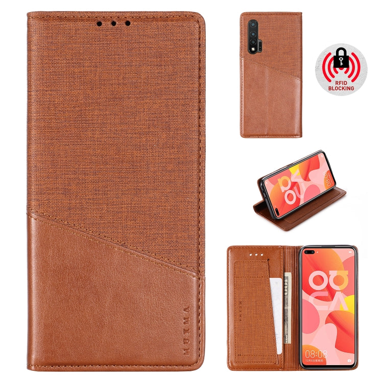 For Huawei Nova 6 MUXMA MX109 Horizontal Flip Leather Case with Holder & Card Slot & Wallet