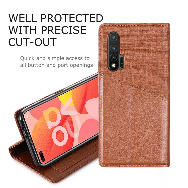 For Huawei Nova 6 MUXMA MX109 Horizontal Flip Leather Case with Holder & Card Slot & Wallet