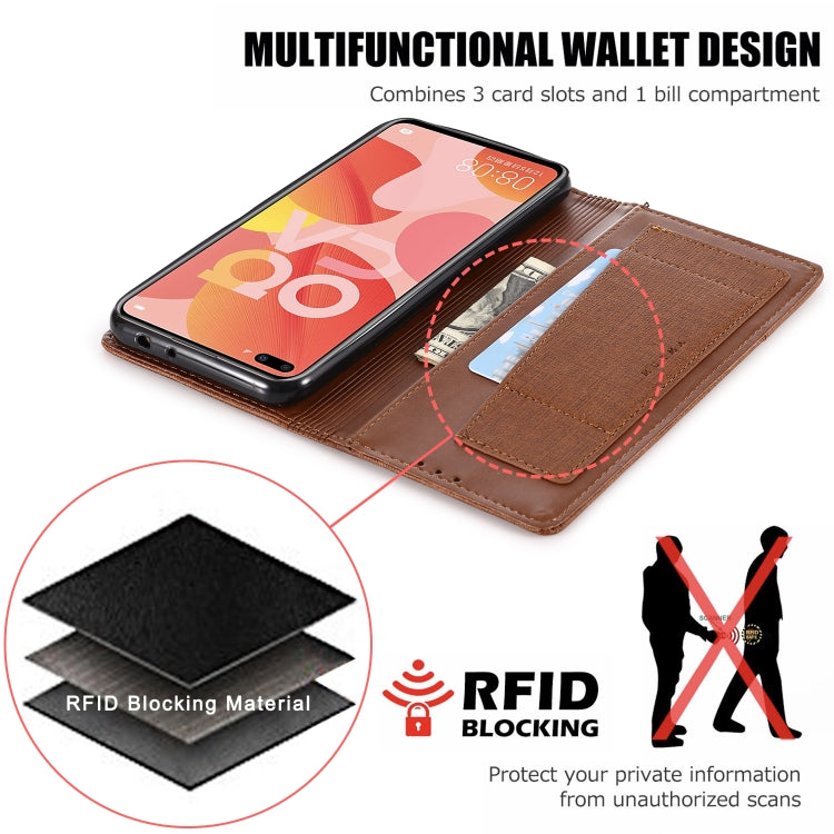 For Huawei Nova 6 MUXMA MX109 Horizontal Flip Leather Case with Holder & Card Slot & Wallet