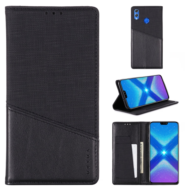 For Huawei Honor 8X MUXMA MX109 Horizontal Flip Leather Case with Holder & Card Slot & Wallet