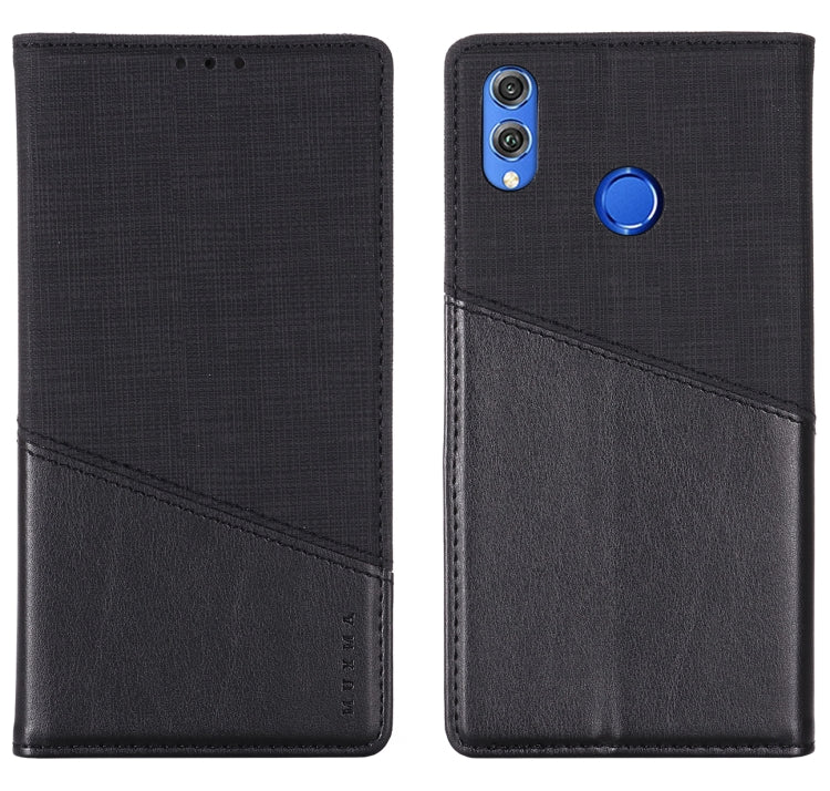 For Huawei Honor 8X MUXMA MX109 Horizontal Flip Leather Case with Holder & Card Slot & Wallet