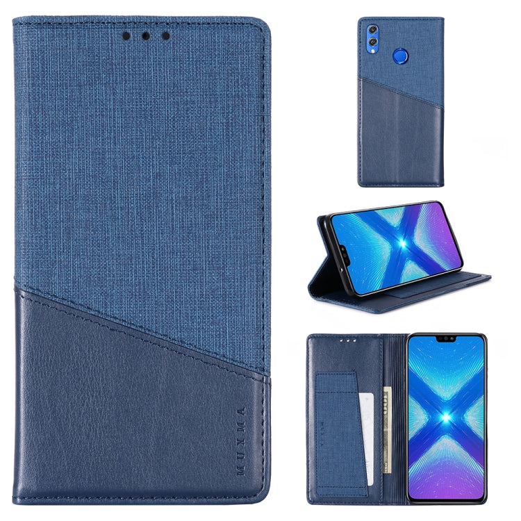 For Huawei Honor 8X MUXMA MX109 Horizontal Flip Leather Case with Holder & Card Slot & Wallet