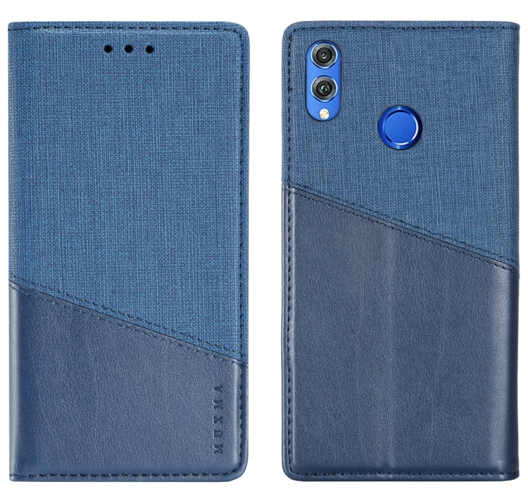 For Huawei Honor 8X MUXMA MX109 Horizontal Flip Leather Case with Holder & Card Slot & Wallet