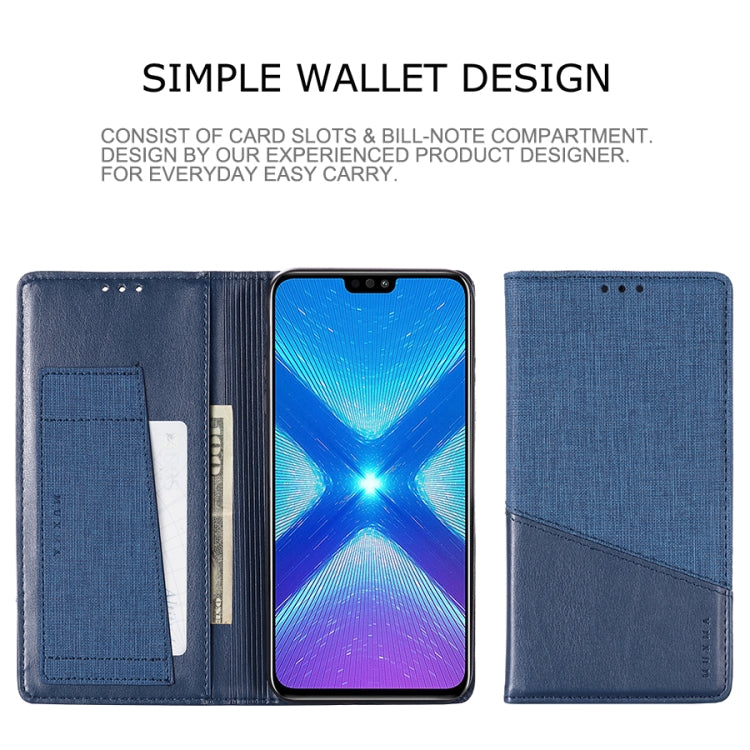 For Huawei Honor 8X MUXMA MX109 Horizontal Flip Leather Case with Holder & Card Slot & Wallet
