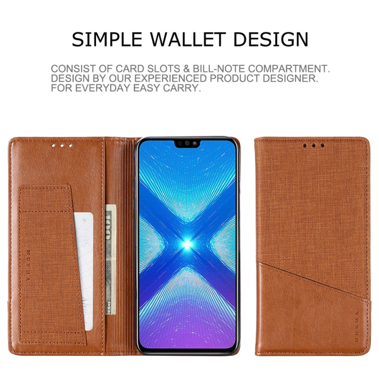 For Huawei Honor 8X MUXMA MX109 Horizontal Flip Leather Case with Holder & Card Slot & Wallet