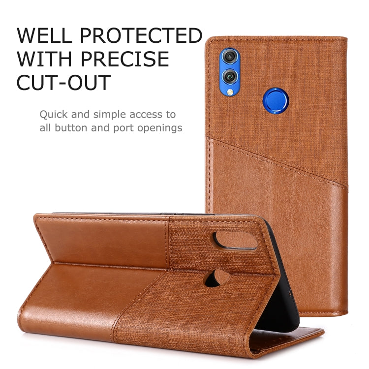 For Huawei Honor 8X MUXMA MX109 Horizontal Flip Leather Case with Holder & Card Slot & Wallet