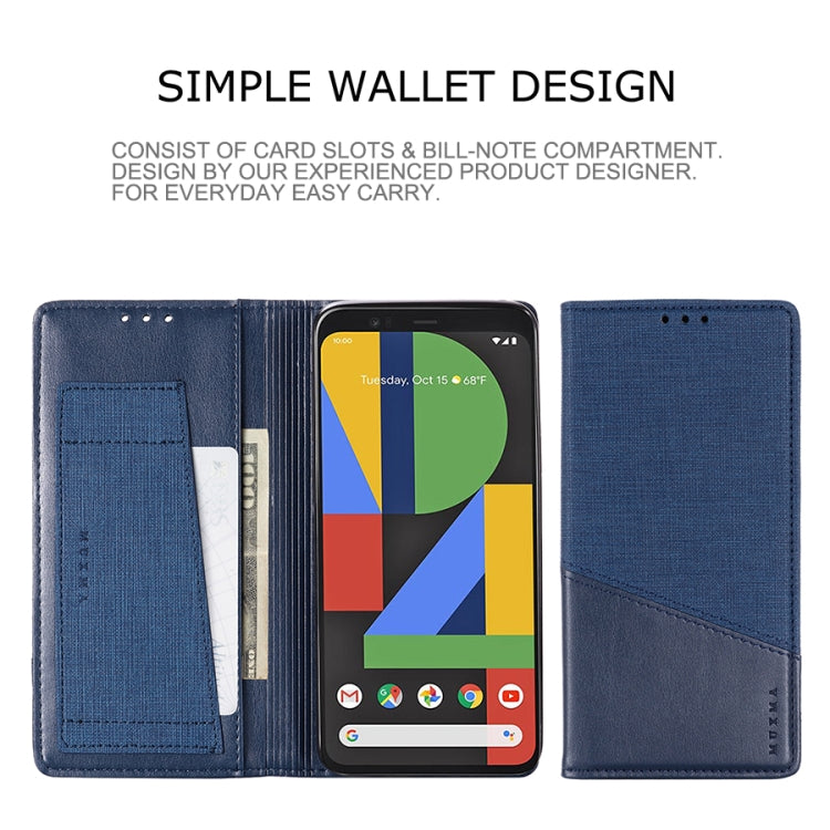 For Google Pixel 4 MUXMA MX109 Horizontal Flip Leather Case with Holder & Card Slot & Wallet