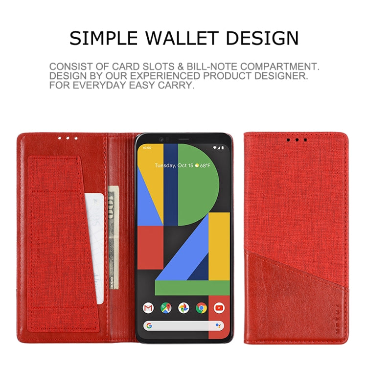 For Google Pixel 4XL MUXMA MX109 Horizontal Flip Leather Case with Holder & Card Slot & Wallet