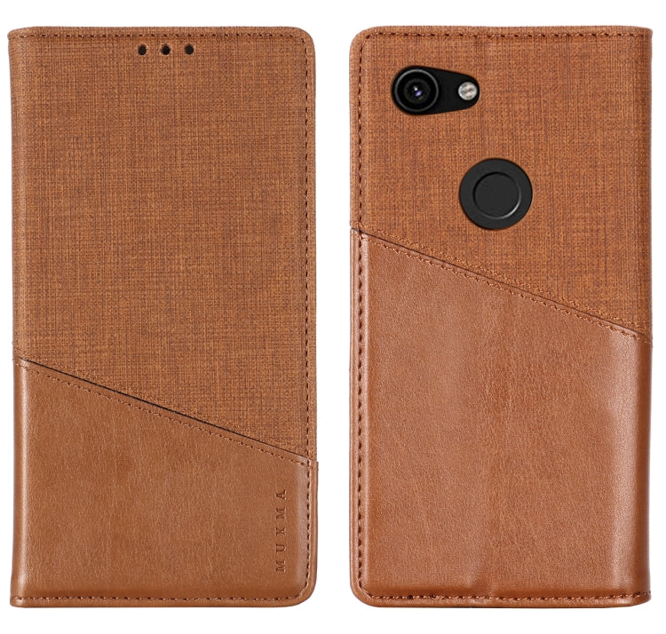 For Google Pixel 3a MUXMA MX109 Horizontal Flip Leather Case with Holder & Card Slot & Wallet