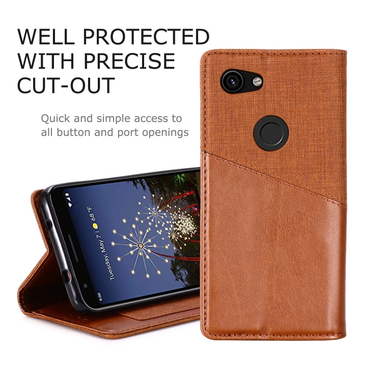 For Google Pixel 3a MUXMA MX109 Horizontal Flip Leather Case with Holder & Card Slot & Wallet