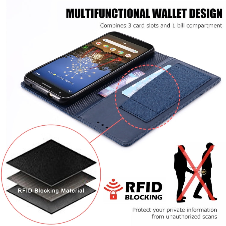 For Google Pixel 3a XL MUXMA MX109 Horizontal Flip Leather Case with Holder & Card Slot & Wallet