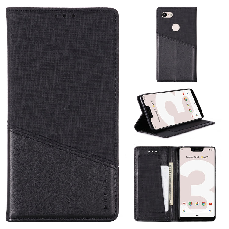 For Google Pixel 3 XL MUXMA MX109 Horizontal Flip Leather Case with Holder & Card Slot & Wallet